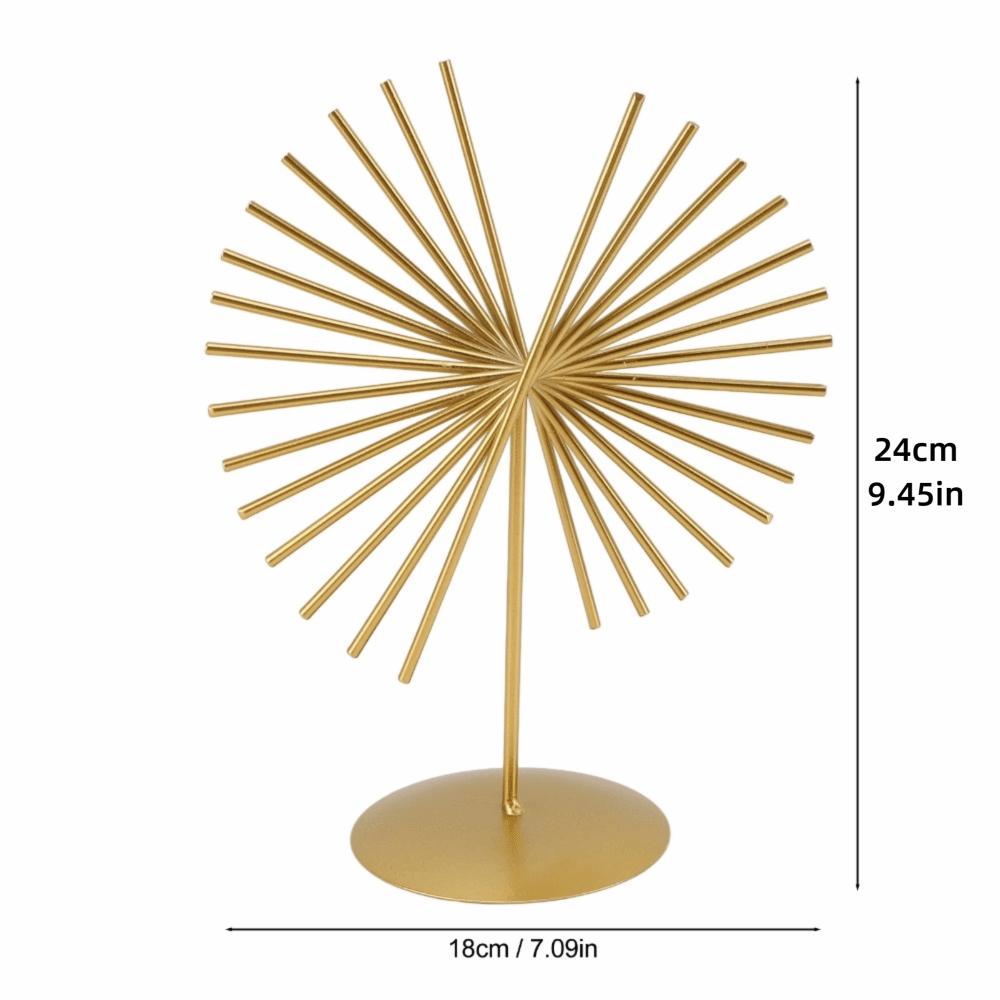 Iron Metal Tabletop Decorative Statue Indoor Display Metal Artwork Showroom Interior Decor