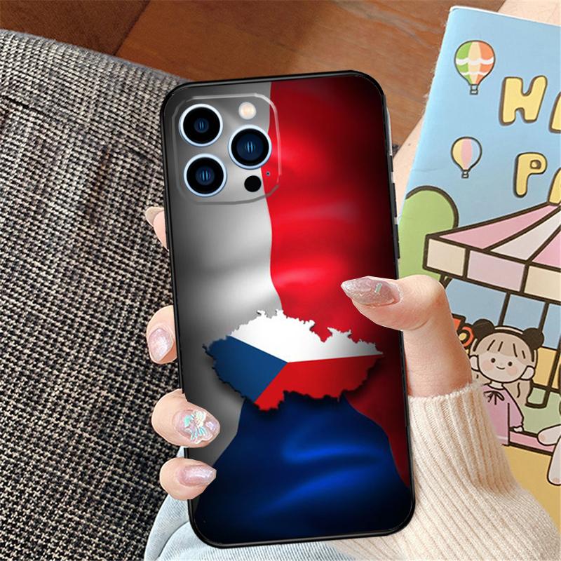 Czech Republic Czech Flag Phone Case For iPhone 15 14 16 Pro Max 11 12 13 Pro Max Mini XR 16e 16 15 Plus Bumper Cover