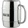 Nagao Mega Mug 1 Liter Stainless Steel Barrel Shaped Double Walled Vacuum Highball Beer Maximum Stainless Drinkware Mug 1L