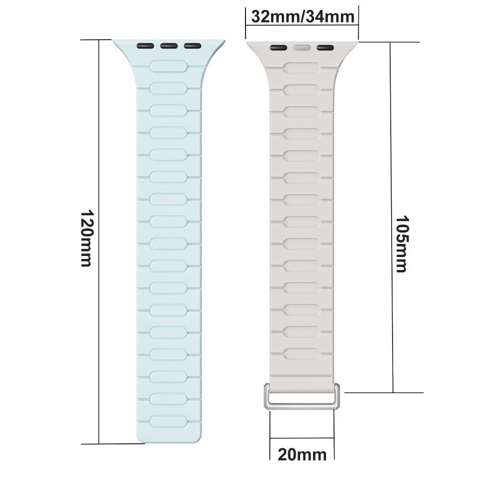 Silicone Smart Watch Band Magnetic Closure 40/41/42MM Belt Strap 44/45/46MM/49MM for Appl Watch Series 11/10/9/8/7/6/Ultra 3/SE 3
