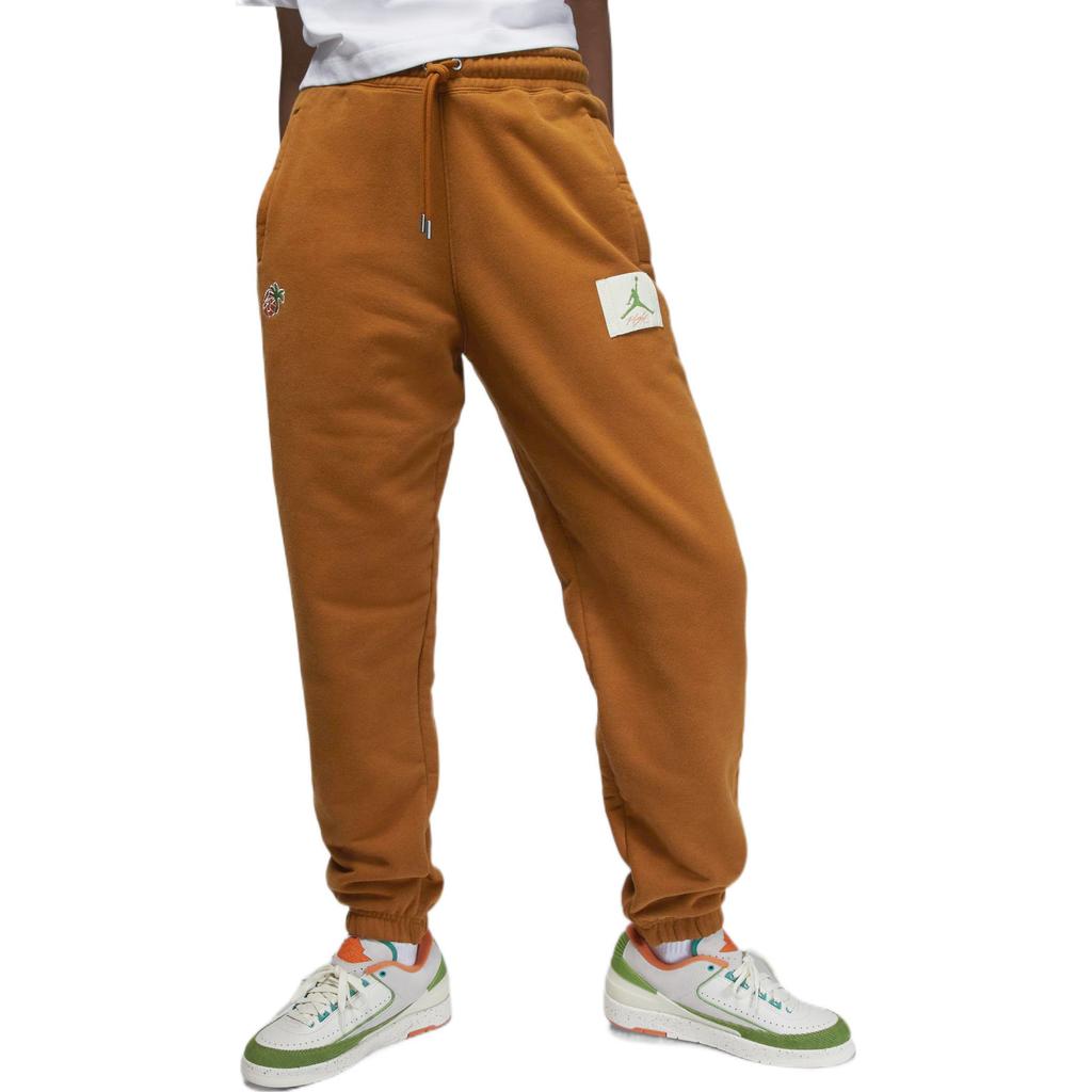 Jordan X TITAN Knitted Sweatpants Women's Tea Brown Moderate Cuffed Pants DV7043-213