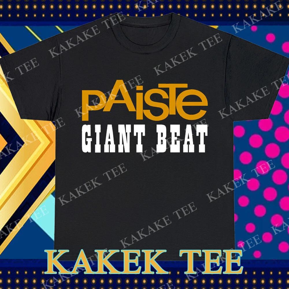 Новая футболка Paiste Giant Beat с логотипом, смешной размер от S до 5XL