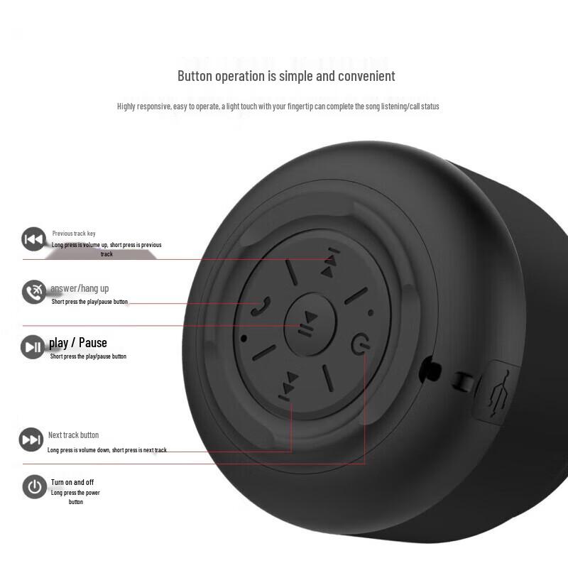 Портативная Bluetooth-колонка Newmine BT31, штекер CN (адаптер в комплекте)