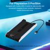 Вертикальная охлаждающая подставка RGB для PS 5 Slim/PS 5 Pro Base с 3 портами USB 2.0 и 8 режимами освещения для игровых аксессуаров Sony Playstation 5