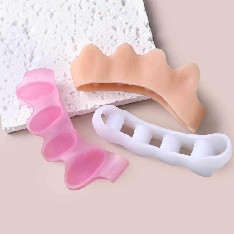 Breathable Silicone Toe Straighteners 5-hole Toe Separators For Women And Men With Soft Texture And Ergonomic