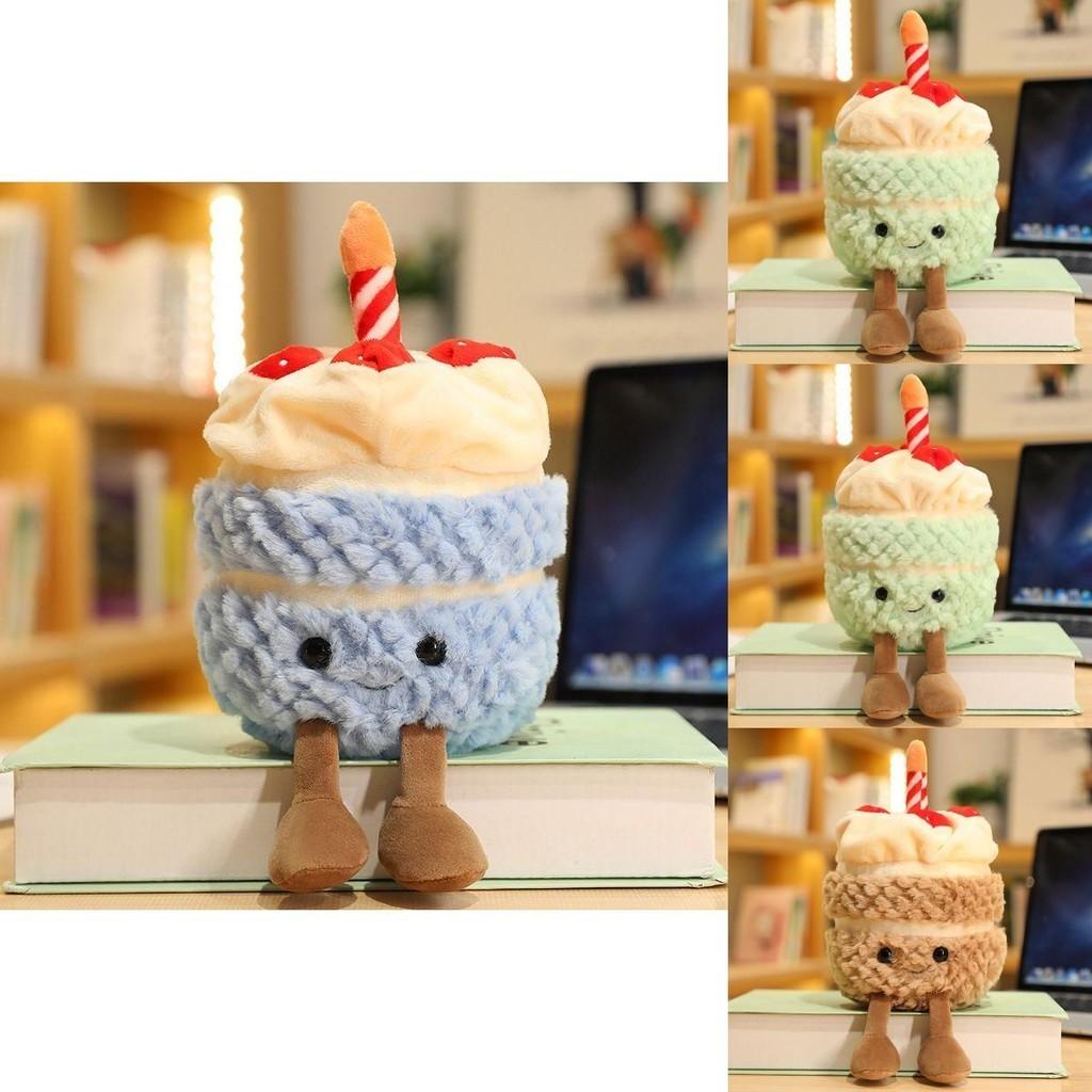 Очаровательная плюшевая игрушка Jellycat в виде торта на день рождения, 28 см
