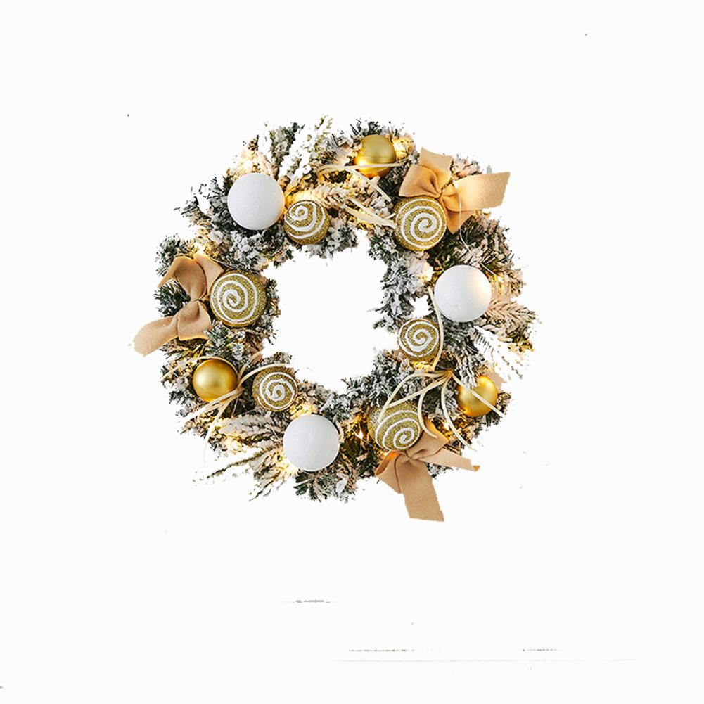 Christmas Wreath Front Door Christmas Door Wreath Decoration Branches Balls 15 7