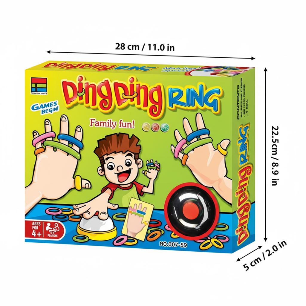 Balancing Board Game Hands-On Puzzle Game Rubber Band Bracelet Game for Holiday Family Games