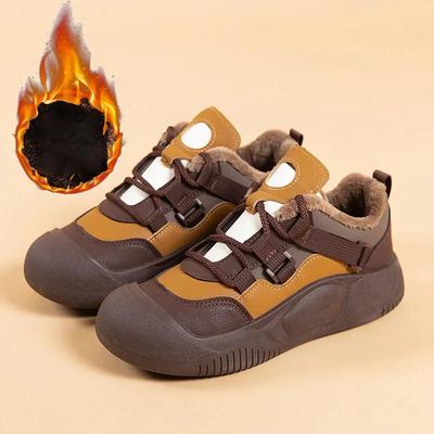 Мода 2025 Женские плюшевые кроссовки на платформе Зимняя новая модная повседневная обувь для женщин Обувь на платформе Женские теплые спортивные кроссовки с низким верхом