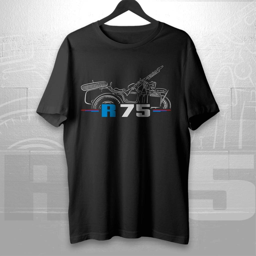 Для поклонников BMW R75 1941-1944 - Мотоциклетная футболка / с длинным рукавом
