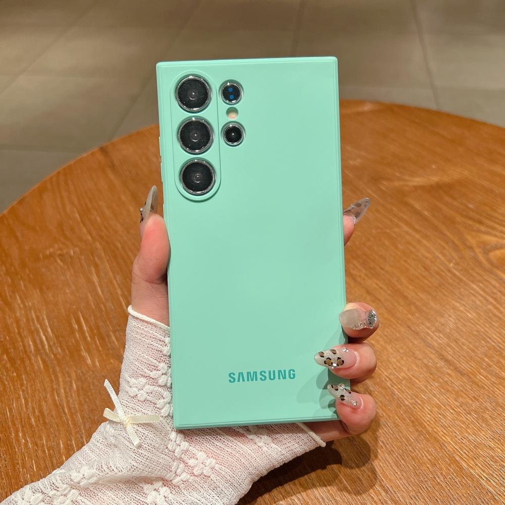 Официальный противоударный мягкий чехол из жидкого силикона для Samsung Galaxy S25 S24 S26 S22 S23 Ultra Plus S25 FE, чехол-защита однотонный