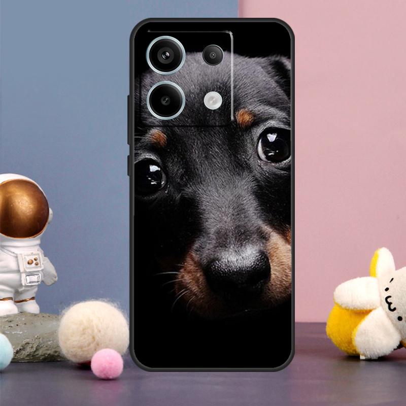 Чехол с собакой таксой для Xiaomi Redmi 13C 12 12C 9C 10C Redmi Note 11 12 13 Pro 9 10 10S 11S 12S Задняя крышка