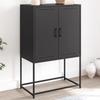 VidaXL Highboard Black 68.5x38.5x107 Cm Steel, Sideboard, Cupboard, Side Cabinet, Cabinet, Storage Cabinet, Cabinet 846506