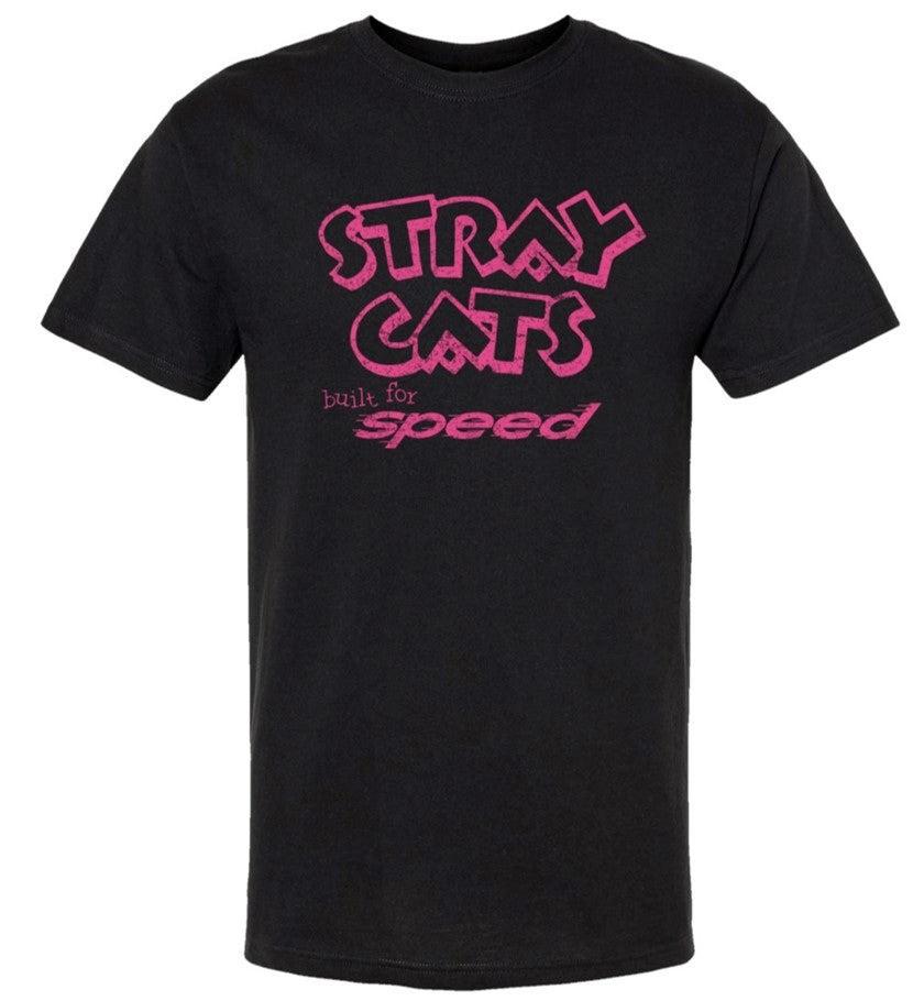 Stray Cats Built For Speed Tee - BLK Size Reprint Unisex T-Shirt