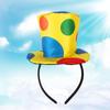 Cloth Headbands for Women Polka Dots Clown Hat Cosplay Props Clown Accessories  Christmas
