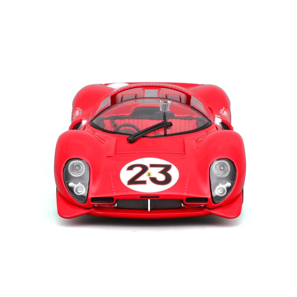 Bburago 1/24 Scale Ferrari 330 P4 Daytona Red / Diecast Model Car, Finished Product, 18-26310