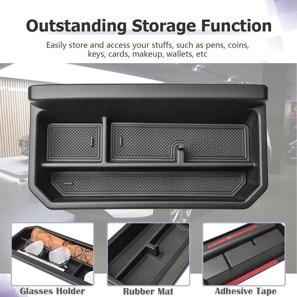 Органайзер на приборную панель центральной консоли для Mazda CX5 CX-5 2025 2025 2025, ящик для хранения в подлокотнике, держатель для телефона, лоток на переднюю панель автомобиля