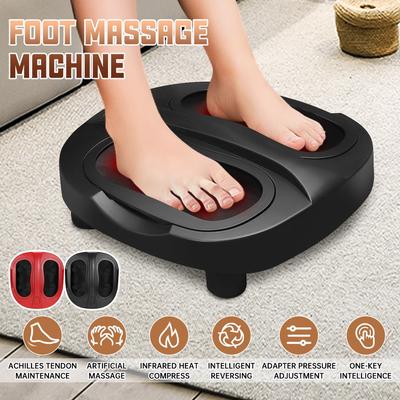 Машина для терапии ног Автомобильный электрический массажер для ног с подогревом Тепловая терапия Релаксация Разминающий ролик Машина для массажа ног шиацу для облегчения боли в ногах