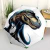 1pc Dinosaur Print Fashionable Automatic Opening/Closing Folding Umbrella with 8 Iron Bones, Plastic Handle yy251015035