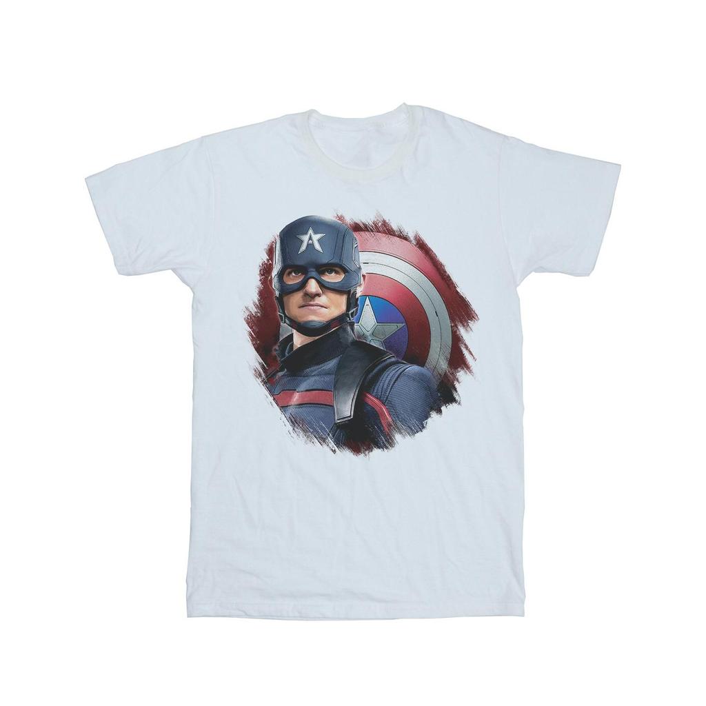 Marvel Mens The Falcon And The Winter Soldier Captain America Stare T-Shirt