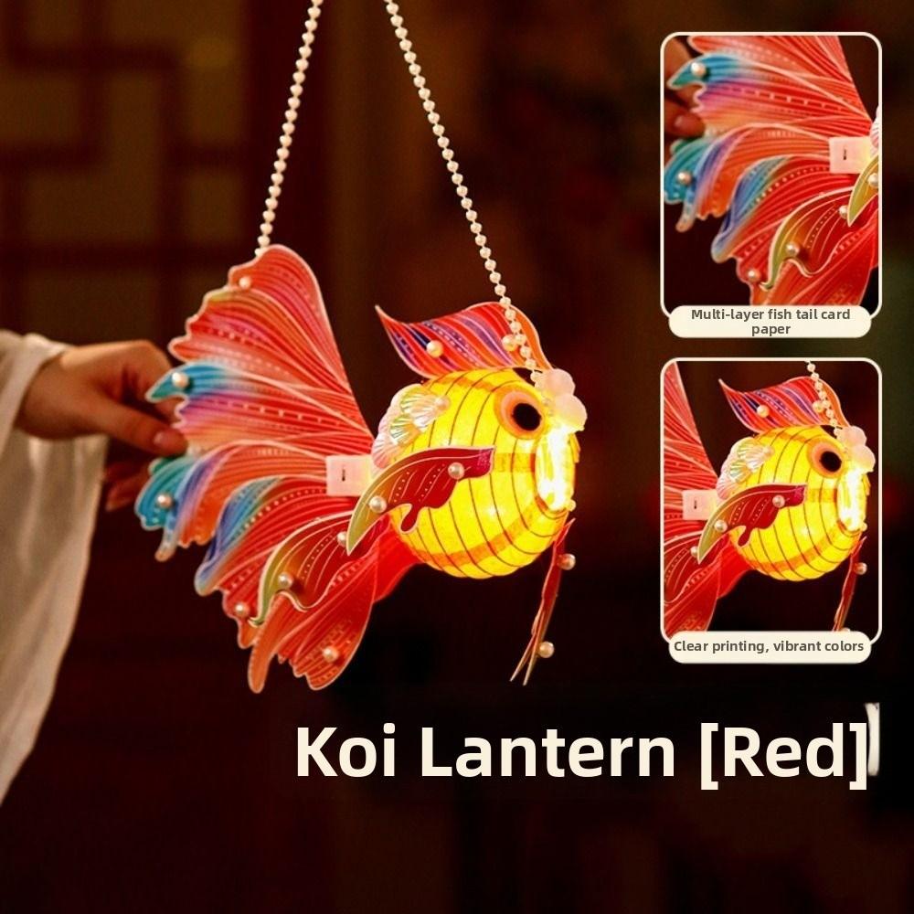 Good Luck Goldfish Lanterns Chinese Style DIY Lantern Material Kit Cultural Events