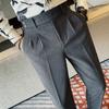 Suit Pants Men Autumn Winter Thick Business Mens Dress Pants Korean Slim Fit Woolen Formal Trousers