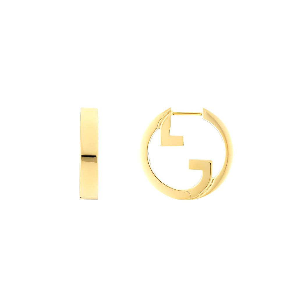 Gucci Blondie Circular Fashion Jewelry Round Interlocking Double G Metal Earrings Women earrings Gold 774534I46008005