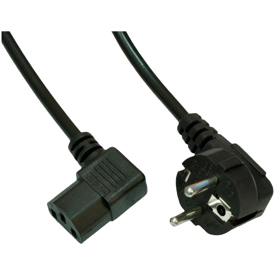 Akyga power cable ak-pc-02a angled cca cee 7/7 / iec c13 1.5 m