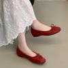 Мода 2025 Новая Мода Женские Балетки с Бантом-Бабочкой Обувь Женские Неглубокие Женские Балетки Обувь Слипоны с Увеличением Высоты