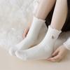 Cartoon Mink Velvet Thick Women's Socks Thick Fleece White Mid-tube Socks Winter Socks