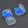 1Pair Waterproof Swimming Earplugs with Box Soft Silicone Spiral Ear Plug Anti Noise for Sleeping Snoring Diving Accessories Earplugs for Bathing