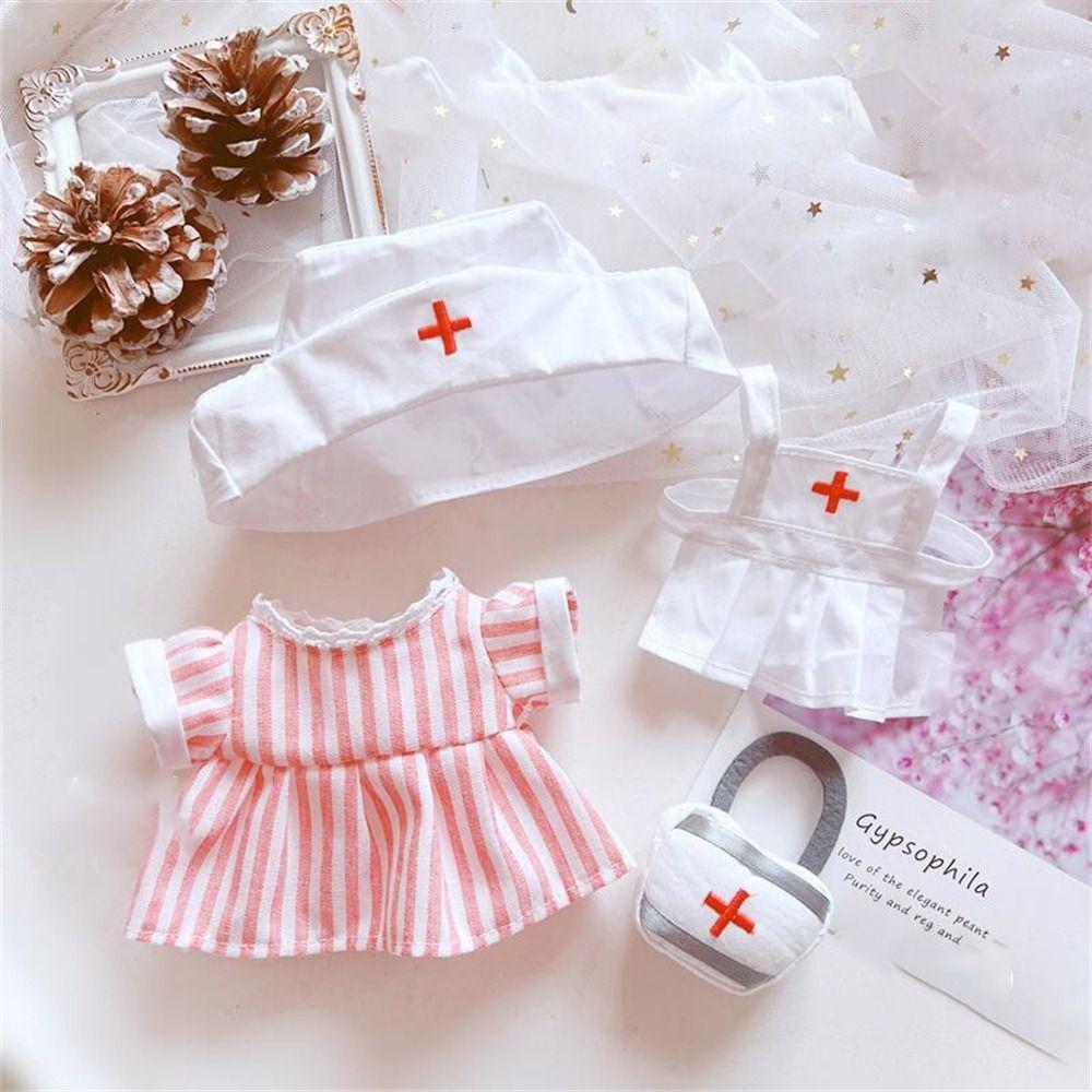 Ручная работа без кукол Игрушечная одежда Платье медсестры Костюм Одежда для кукол Одежда для куклы-айдола Костюм