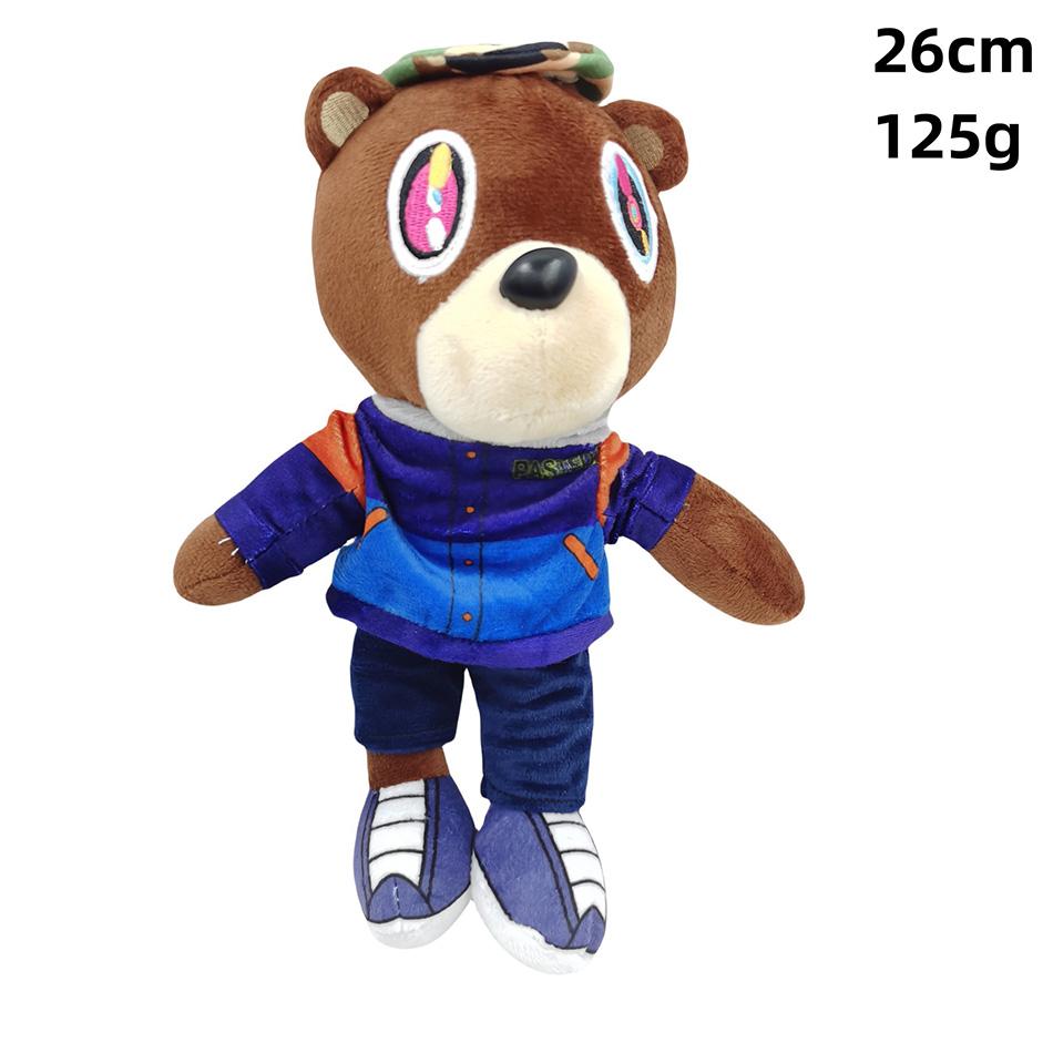 Kawaii Kanye Dropout Bear Teddy Bear Плюшевые игрушки Kanye West Graduation Soft Stuffed Home Room Decor Gift Birthday
