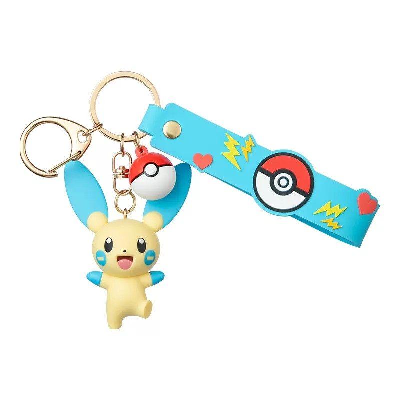 Funism Authentic PokMon Keychain Pikachu Gengar Couple School Bag Charm Licensed Bag Cute Pendant Birthday Gift In Stock