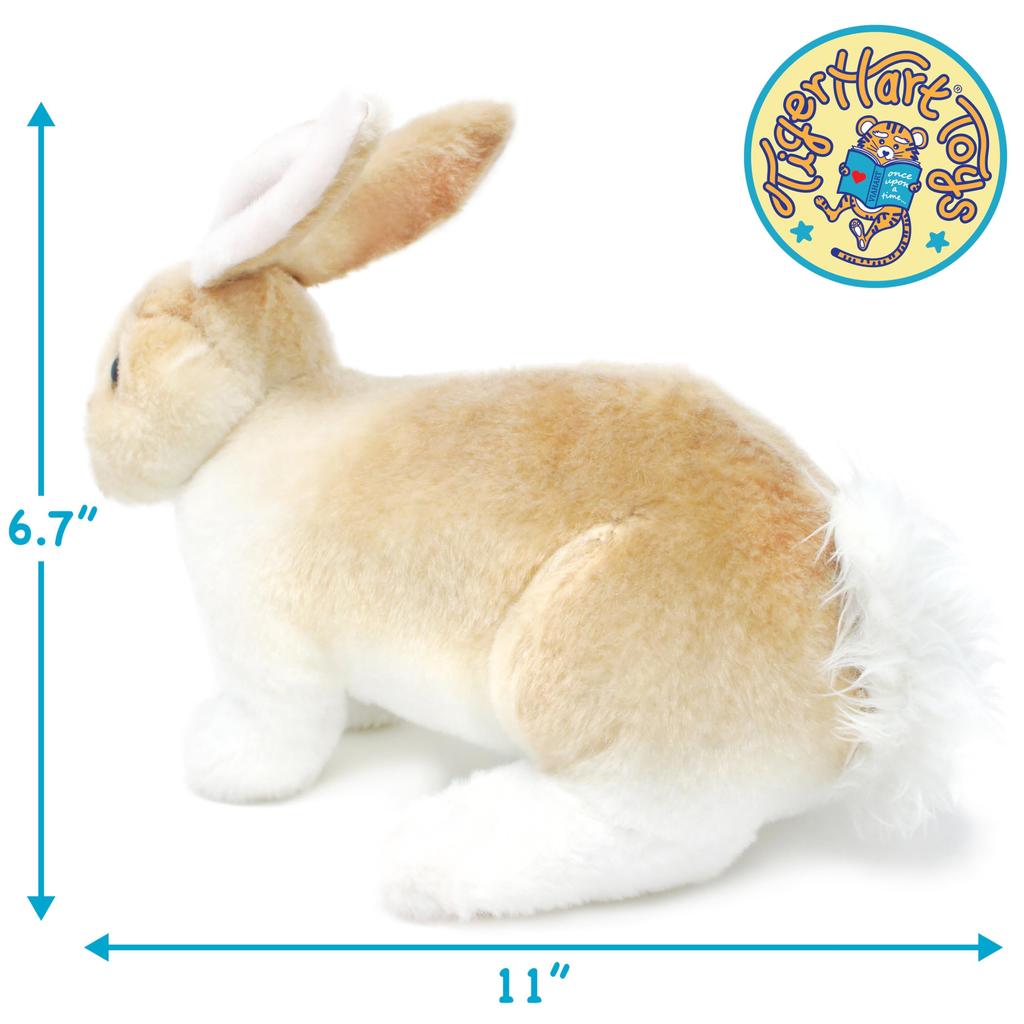 VIAHART [Tiger Tale Toys] Ridley Rabbit Plush Toy, Realistic 11-inch (27cm) Pet Rabbit, Cute Bunny [Official Japanese Product]