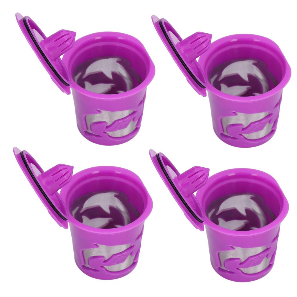 100ML 4Pcs Refillable Reusable Coffee Capsule Cup Filter for Coffee Machine Accessories