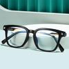 Men'S Square Frame New Style Metal Bow Glasses Frame Flat Top Optical Prescription Eyeglasses Frame With Prescription Insertion
