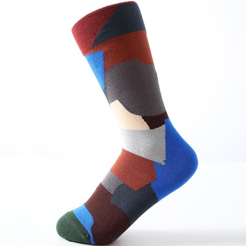 Хлопок гребенной пряжи новый ретро маяк японские носки приливные мужские и женские вышитые носки средней длины