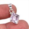 Натуральный розовый аметист, драгоценный камень, стерлинговое серебро 925 пробы, ювелирный кулон, 1 дюйм, G4o66