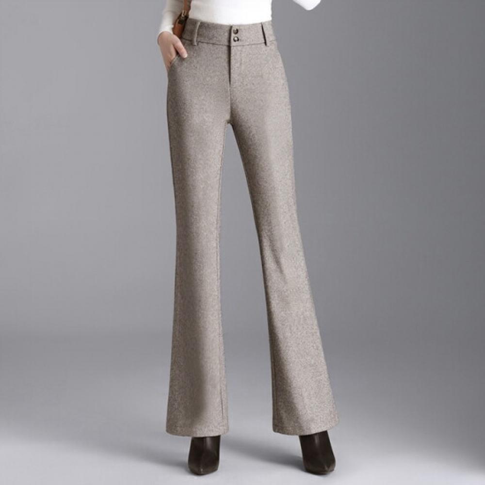 Morris Coming Home Women Warm Herringbone Slim Bootcut Pants M2410pt615d