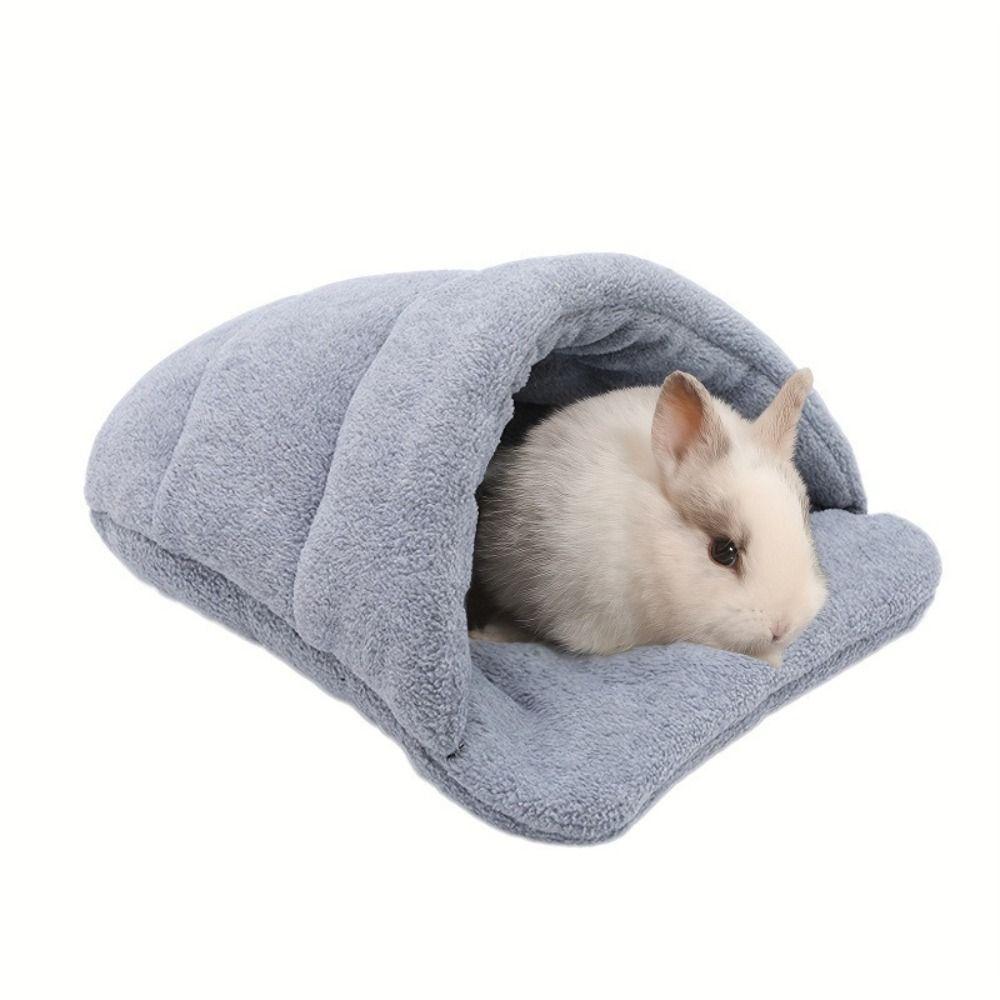 Fleece Pet Bed Sweat-absorbent Pet House Pet Assessories Sleeping Bag Rabbit