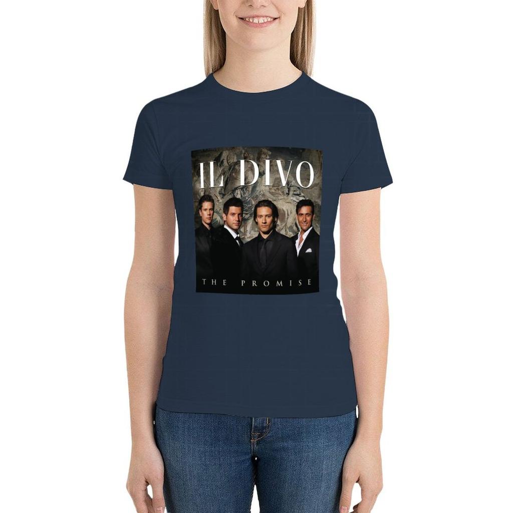 Футболка Il Divo The Promise, симпатичная одежда, футболка с принтом животных для девочек, футболки для женщин, свободный крой