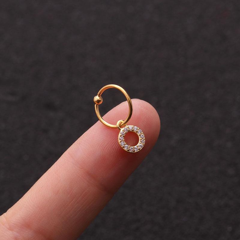 1 шт. серьги с кристаллами для пирсинга ушей висячие серьги-гвоздики для хряща, спирали козелка, модные ювелирные изделия