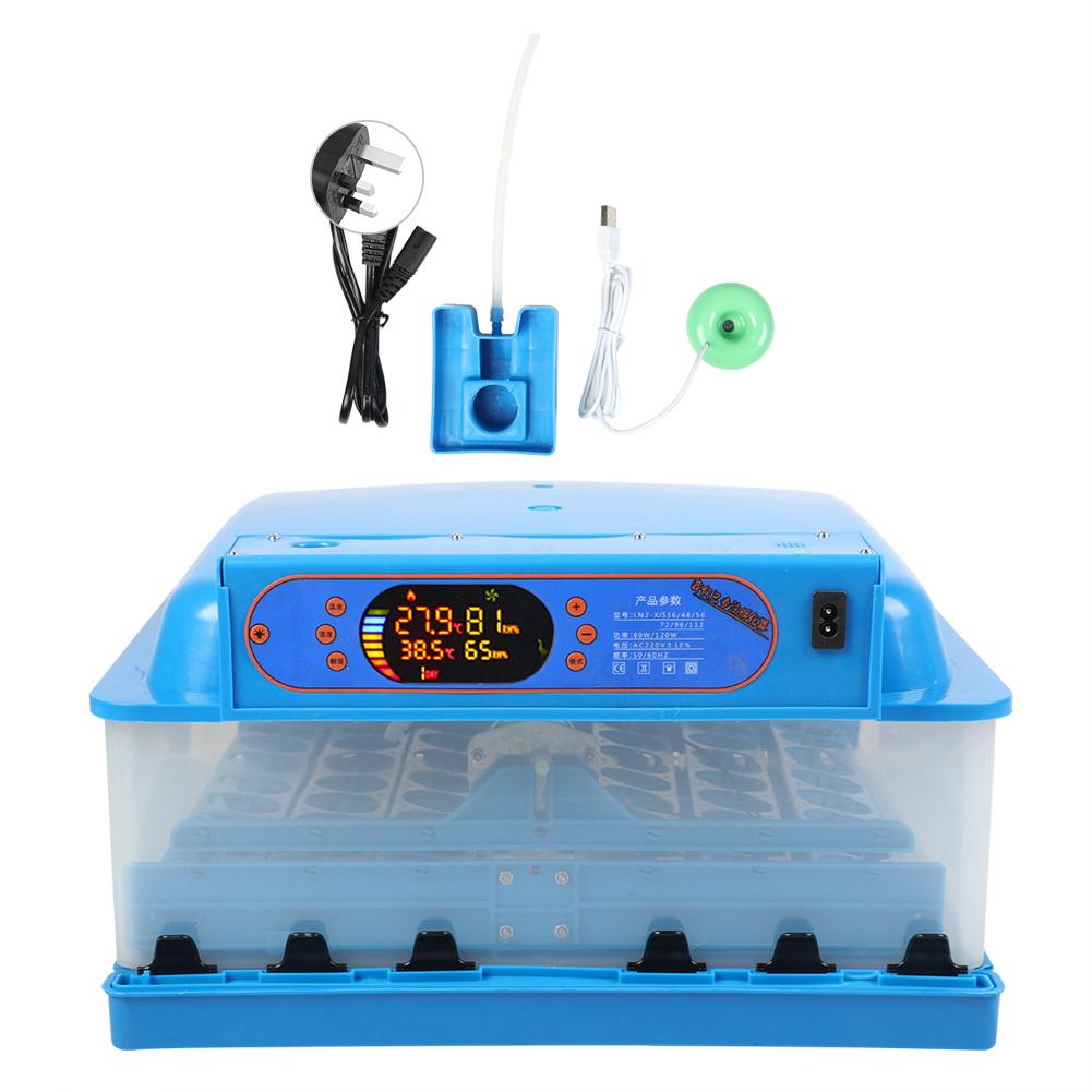 Farm Automatic 48 Eggs Digital Incubator Temperature Control Hatcher for ChickenUK Plug 220V