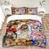 3pcs Anime Cartoon Design Comforter Set with One Quilt Cover and Two Pillowcases (No Core) - Festive Gift for Bedroom and Guest Room Decoration.F031