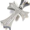 Great CHROME HEARTS Pendant Top Small CH Cross W Bail Silver 925 Mens Used