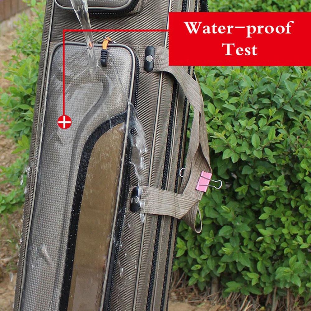 Multi-purpose Hard Steel 2/3/4 Layer Fishing Bag Fishing Rod Carrier Oxford Pole Tools Storage Bags Fishing Gear Case Organizer