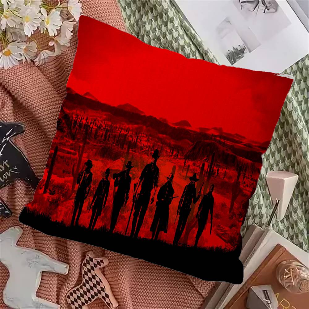 Red Dead R-Redemption Наволочка для офисной подушки Подушка для сиденья в машину 45X45 см Наволочка для поясничной подушки Наволочка для диванной подушки