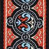 Ремень для гитары Eco Comfort Jacquard 50RW06 Orange D'Addario