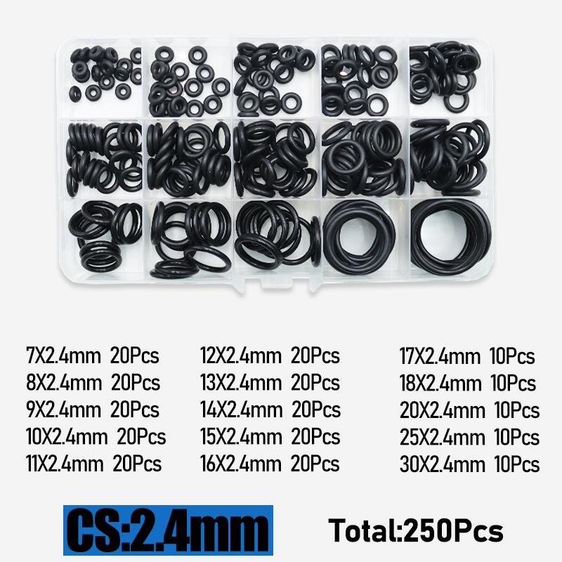 up to 3230p NBR O Ring Car Sealing Washer Plumbing Rubber Gasket Black ORing Kit Waterproof Oil-resistant Auto Accessorie O-ring